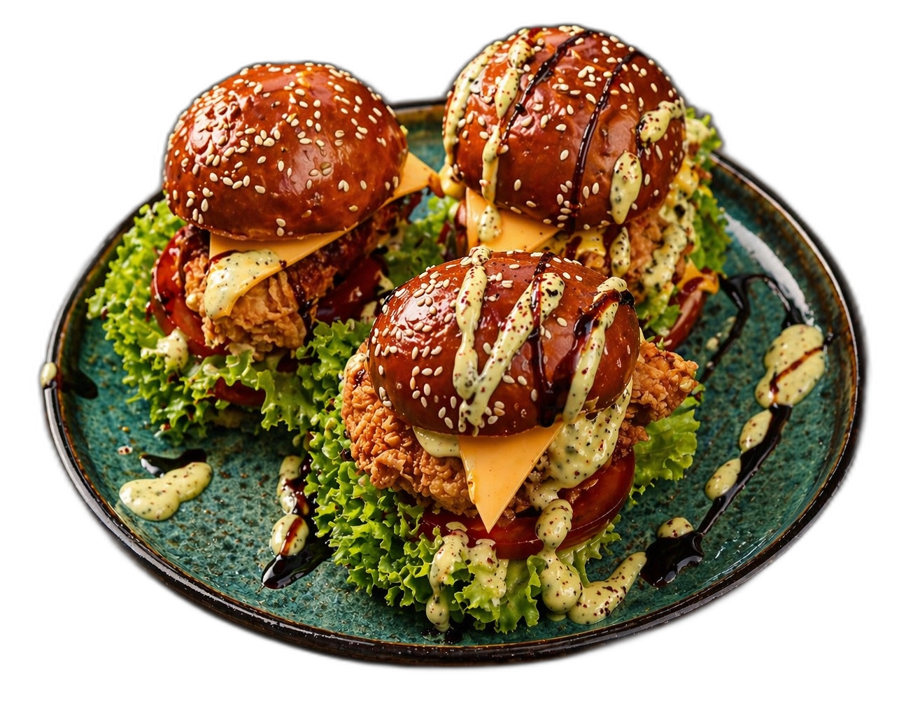 Kleine Crispy Chicken Burger von Papa Lu